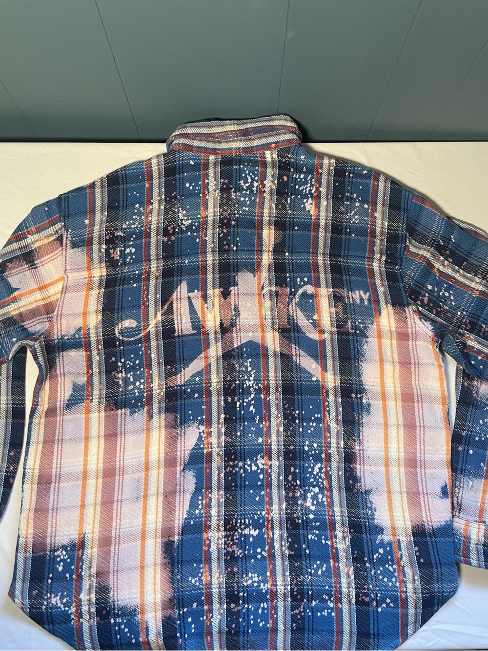 Air Jordan x Awake NY Mens Bleached Flannel Shirt Size Large NWT - Picture 4 of 7